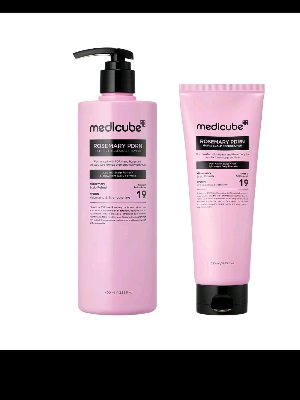 Medicube Rosemary PDRN Pink Shampoo & Conditioner Set